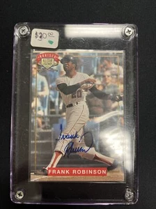 1994 94 Nabisco All-Star Legends Frank Robinson Auto Signed Orioles - Picture 1 of 2