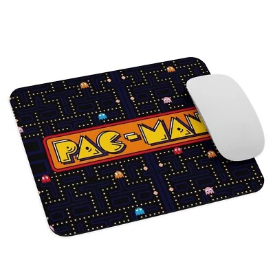 Pacman Mouse Pad 9.5x7.75 Retro Theme Accessory For Home Office Gaming - Image 1 of 3