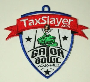 Parche de uniforme de fútbol americano TaxSlayer.com Gator Bowl Jacksonville nuevo sin usar - Imagen 1 de 1