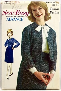 1960er Advance Schnittmuster 3099 Damen Junior Petite Separates 7JP Vintage 13493 - Bild 1 von 2