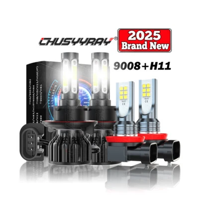 For Ford Transit Connect 2010 2011 2012 2013 LED Headlight Hi/Lo Fog Light Bulbs - Image 1 of 4