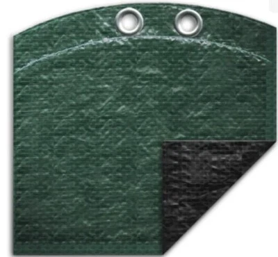 16’x32’ POOLSTYLE ABOVE GROUND POOL COVER OVAL SEALED IN BOX NEW GREEN/BLACK - Image 1 of 4