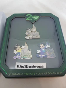 Juego de caja colección castillo Walt Disney World prendedores Disney 2020 20 años LE 250 - Imagen 1 de 3