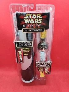 Star Wars Episode 1 Anakin Skywalker Collector Watch Lightsaber Display Case NEW - Picture 1 of 8