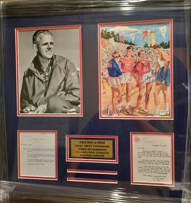 PSA DNA 佩顿·乔丹签名美国俄罗斯田径节目和斯坦福信 2 签名 — 第 1/4 张图片