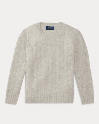 POLO Ralph Lauren Cable-knit Pullover Di Cashmere Maglione Taglia 3 ANNI Nuovo Prezzo Consigliato £ 299 • 229.91€