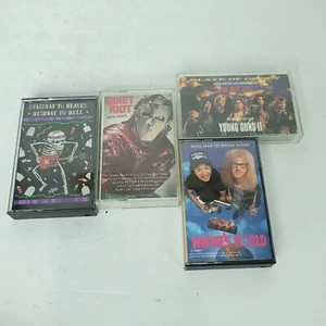 Cassette Tapes Quiet Riot Wayne's Stairway to Heaven Young Guns 2 Lot of 4 - Picture 1 of 6