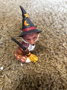 Jim Shore Mini Fuchs im Hexenhut Figur Halloween MIB 6001552 - Bild 1 von 3