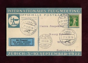 21.V.1928 Int Flugmeeting Erstflug Wien Konstanz Zürich Postkarte Offizie; 62120 - Picture 1 of 2