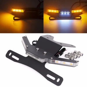 LED Signal Light Tail Tidy License Plate Holder For KAWASAKI NINJA 250 NINJA 300 - Picture 1 of 14