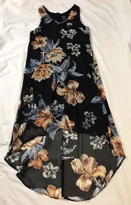 Karen Kane Dress Womens Small Black Multicolor Floral Lined Light Weight - Picture 1 of 13