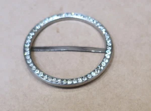 VINTAGE DIAMANTE BUCKLE 1960s - Picture 1 of 2