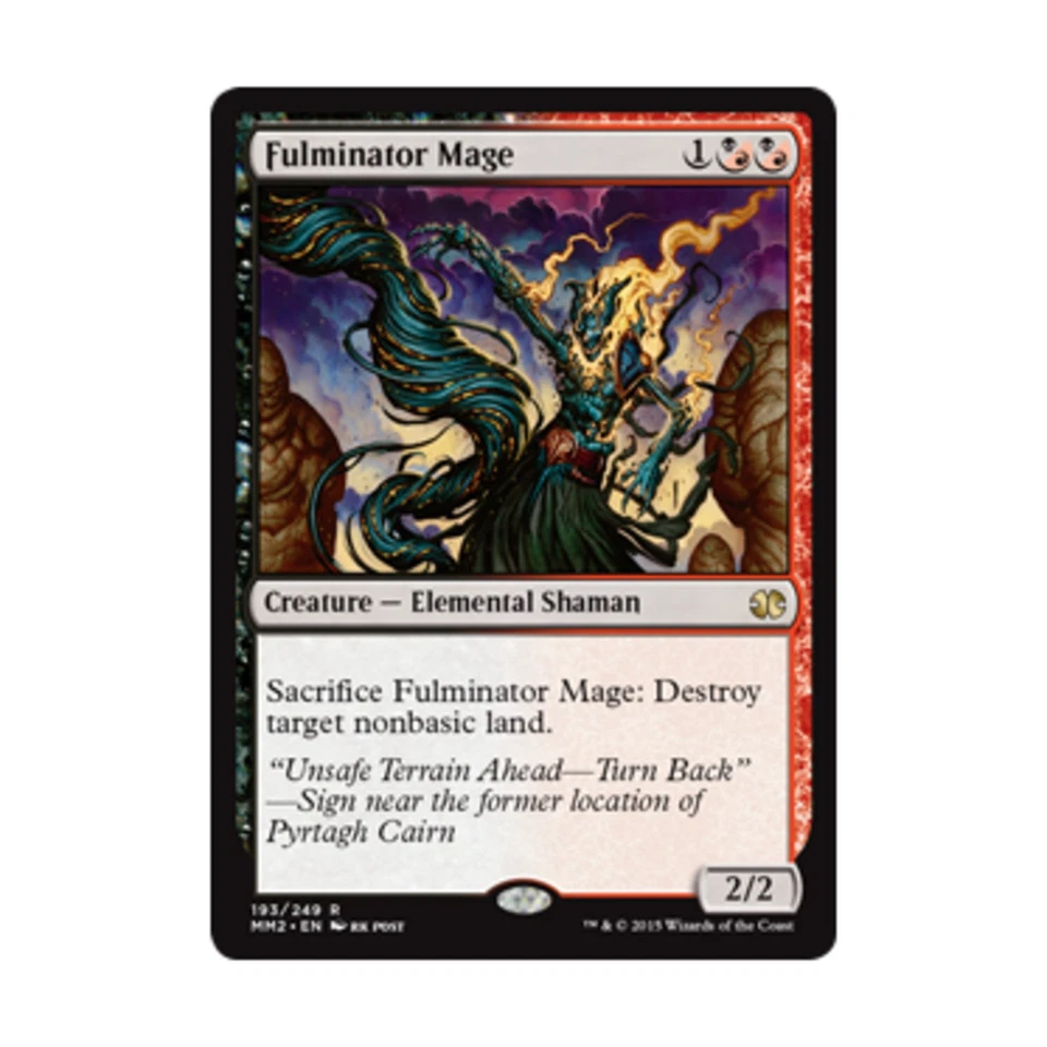 WOTC MtG Modern Masters 2015 Fulminator Mage (R) (Foil) EX - Image 1 of 1