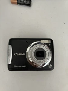 Canon Digital Camera PowerShot A480 10.0MP Black (See description) - Picture 1 of 12