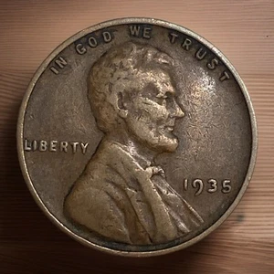 1935-P 1C BN Lincoln Cent Wheat Penny - Picture 1 of 2