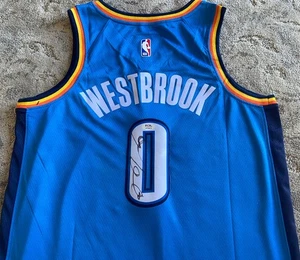 Russell Westbrook Signed Autograph Auto Oklahoma City OKC Thunder Jersey PSA/DNA - Picture 1 of 4