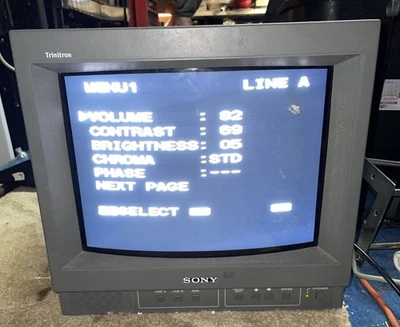 Vintage Sony PVM-14N6U 13" Trinitron Color Video Monitor Retro Gaming - Image 1 of 4