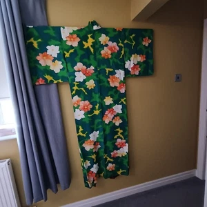 Vintage Japan silk Semi Formal floral Tomesode Kimono - Picture 1 of 3