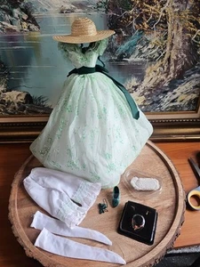 Franklin Mint Via col vento "Scarlett O'Hara" 16" vinile ritratto OUTFIT CO - Foto 1 di 21