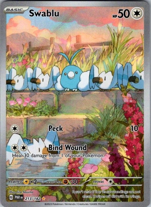 Swablu Illustration Rare SV04: Paradox Rift 213/182 NM - Image 1 of 1