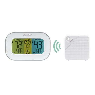 La Crosse Technology Tri-Color LCD Wireless Temperature - Image 1 of 4
