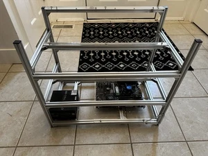 12 GPU Aluminium Mining Rig Open Air Frame Case - Hardware - Hochwertig - Bild 1 von 2