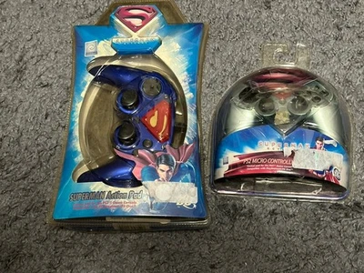 Juego de 2 mandos inalámbricos Superman Naki PlayStation 1 y 2 micro nuevos Foto 1 de 4