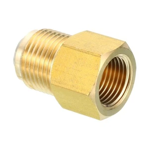 3/8" Female Flare x 1/2" Male Flare Connectors Brass Adapter Reducing - Picture 1 of 9