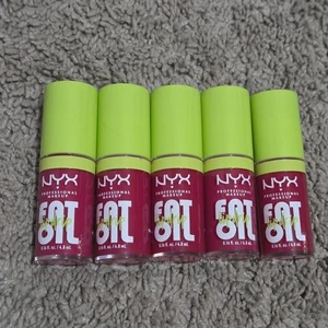 NYX Fat Oil Brillo Labial Goteo Paquete de 5 Missed Call Hidratante Cremoso - NUEVO - Imagen 1 de 4