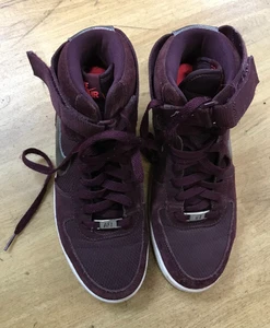 Nike Air Force 1 AF1 Ultra Mid Burgundy Suede w Ankle Strap US8.5 EU 40 UK6 - Picture 1 of 7
