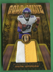 JUSTIN JEFFERSON 2023 GOLD STANDARD GOLD MINE PRIME RELIC /24 MINNESOTA VIKINGS