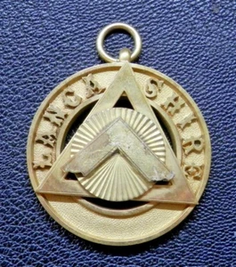 Masonic Provincial Collar Jewel Lancashire Square on Triangle Freemasons Dingley - Picture 1 of 3