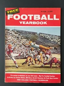 VINTAGE ~ 1956 True Magazine FOOTBALL Yearbook  (Pro and College)   M1961 - Picture 1 of 2