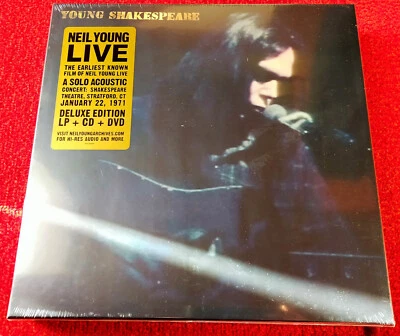 NEIL YOUNG "Young Shakespeare" limited numbered LP + CD + DVD Box Set sealed - Bild 1 von 2