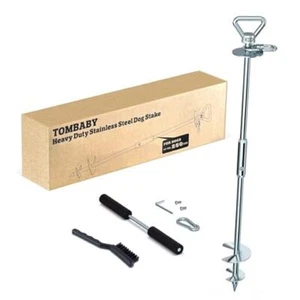 Dog Tie Out Stake-Heavy Duty 304 Stainless Steel 1pack(Heavy Duty Dog Stake) - Picture 1 of 8