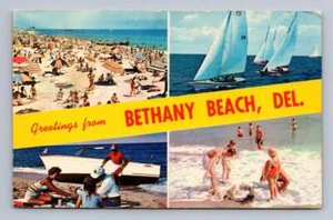 Grüße aus BETHANY BEACH Delaware Vintage Postkarte 1972 - Bild 1 von 2
