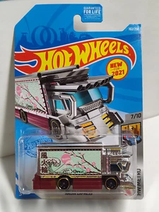 Hot Wheels #102 Main Metro Series #7 Raijin Express BLISTER CRACKED BOTH SIDES - Picture 1 of 6