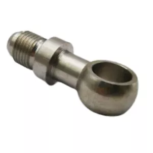 stainless steel AN -4 (AN4 AN 04) 12mm M12 Eye Banjo Adapter Fitting - Foto 1 di 6