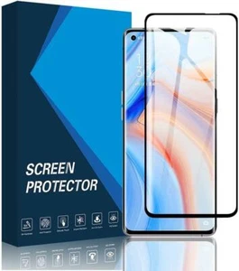 Protector de pantalla resistente de vidrio templado cubierta completa curva 3D para Oppo Reno4 Z 5G - Imagen 1 de 12