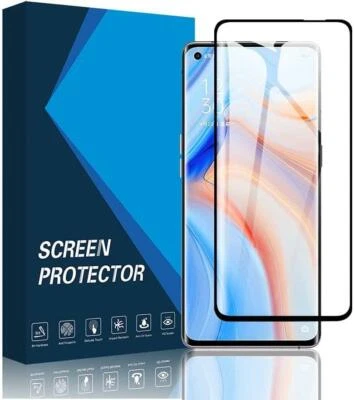 PIXFAB Per Oppo Reno4 Z 5G 3D Curvo Full Cover Vetro Temperato Resistente Protezione Schermo