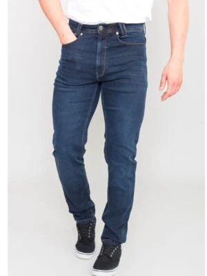 D555 Duke Mens Denim Stretch Jeans 1959 Fit Dark Navy Wash 30"-38" (501200-R) - Image 1 of 3