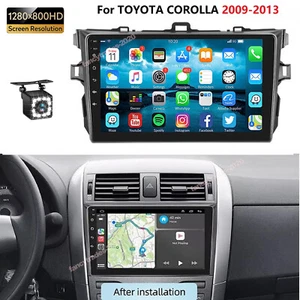 FOR TOYOTA COROLLA 2009-2013 Apple Carplay Car Radio Android 13 GPS Navi Stereo - Picture 1 of 10