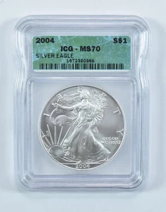 2004 American Silver Eagle MS70 ICG - Picture 1 of 5