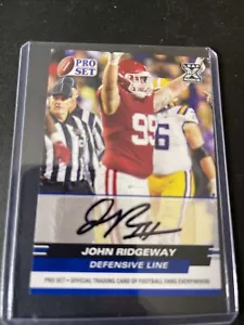 2022 Leaf Pro Set JOHN RIDGEWAY #PSA-JR3 Rookie RC Auto Blue Dallas Cowboys - Picture 1 of 2