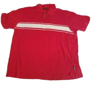 Eddie Bauer Mens Short Sleeve Polo Faded Red XL Vintage  - Picture 1 of 2