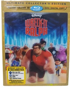 Wreck-It Ralph (Blu-ray + 3D + DVD + Digital 4-Disc Set Lenticular Slipcover) - Picture 1 of 6
