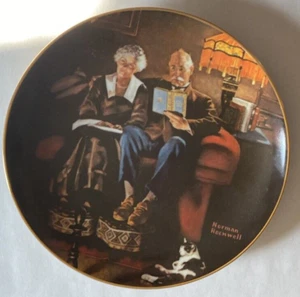 Norman Rockwell " Evening Ease" Rockwell's Light Campaign Series - Picture 1 of 2