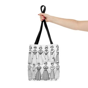 Tote Bag (AOP) Classy Ladies, Black and White - Picture 1 of 13