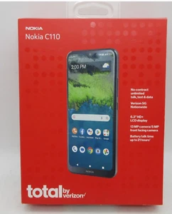 Brand new Nokia C110-32 GB-Black Total By Verizon Smartphone - Picture 1 of 1