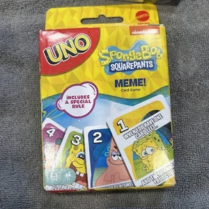UNO- SpongeBob Squarepants Edition, Card Game Family Fun 2-10 Players Sealed - Picture 1 of 2